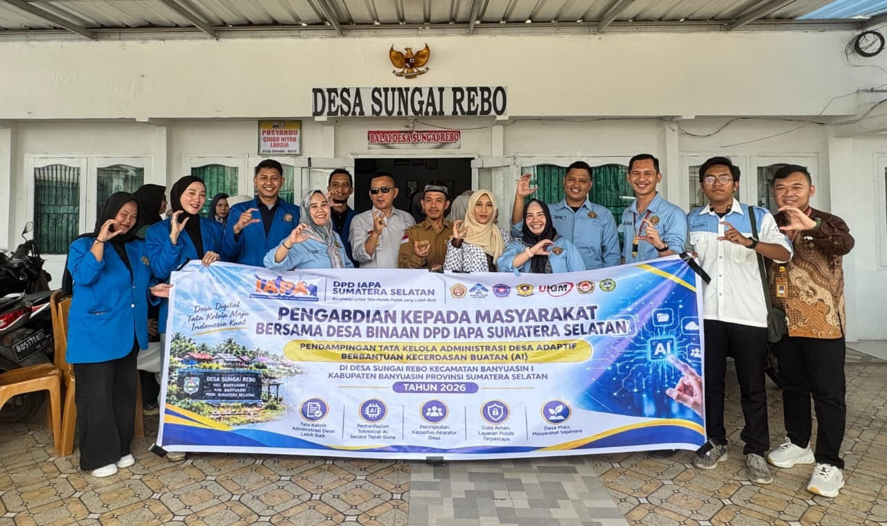 Pengabdian kepada masyarakat bersama desa binaan DPP IAPA Sumatera Selatan pendampingan tata kelola 
